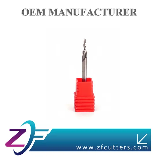 Micro Solid Carbide Single-Point End Mill for Cutting Non-Ferrous Metal Outer Circumference Milling Cutter Flat Square Ball Corner Radius Chamfer CNC End Mill